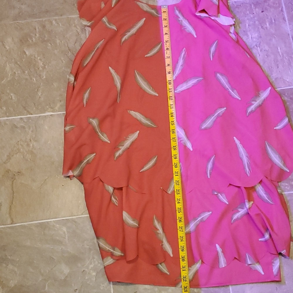 KZ Karen Zambos 🪶 Feather Asymmetrical tier Dress - Picture 14 of 15